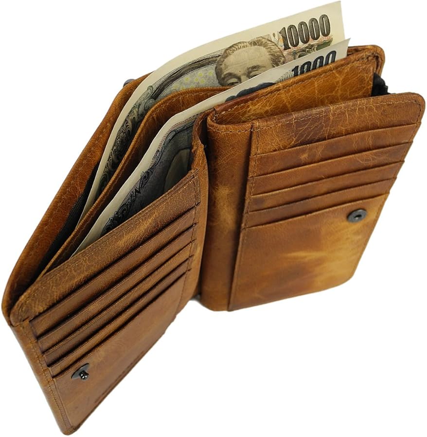 Amazon | [ソラチナ] riri社製レインボージッパー 二つ折り財布 SW